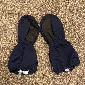 Navy Waterproof Mittens by Polarn O. Pyret